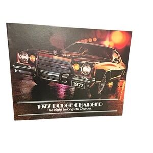 1977 Dodge Charger Original Color‎ Sales Brochure Mopar Muscle Car